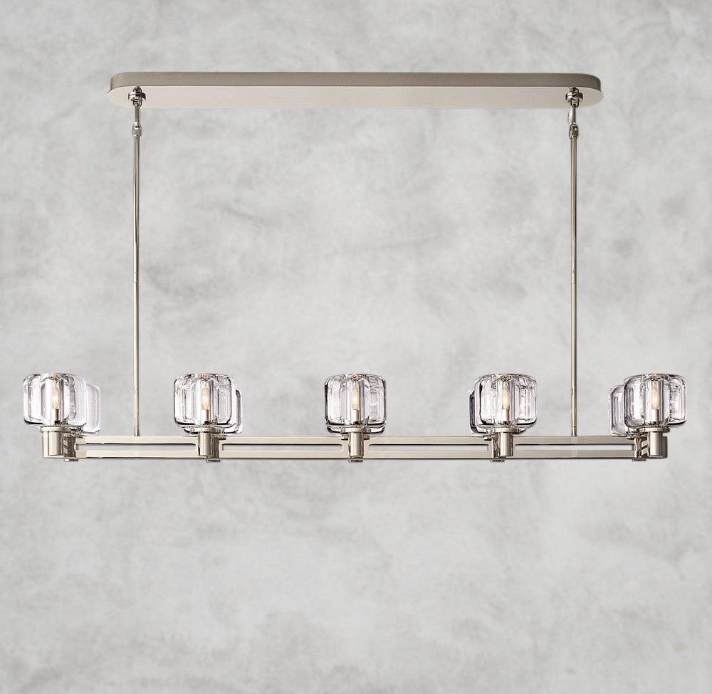 Demaret double Linear chandelier 54", 72"